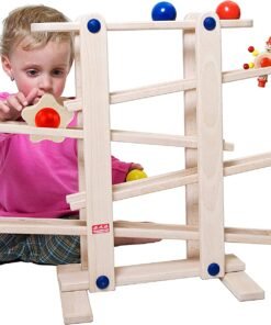 trihorse wooden marble run